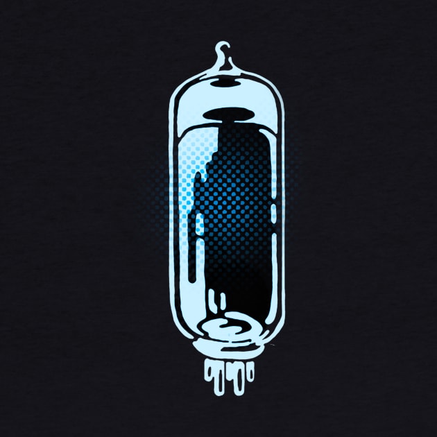 Glowing old vacuum tube illustration by SerifsWhiskey